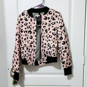 Cotton On Pink Leopard Print Jacket